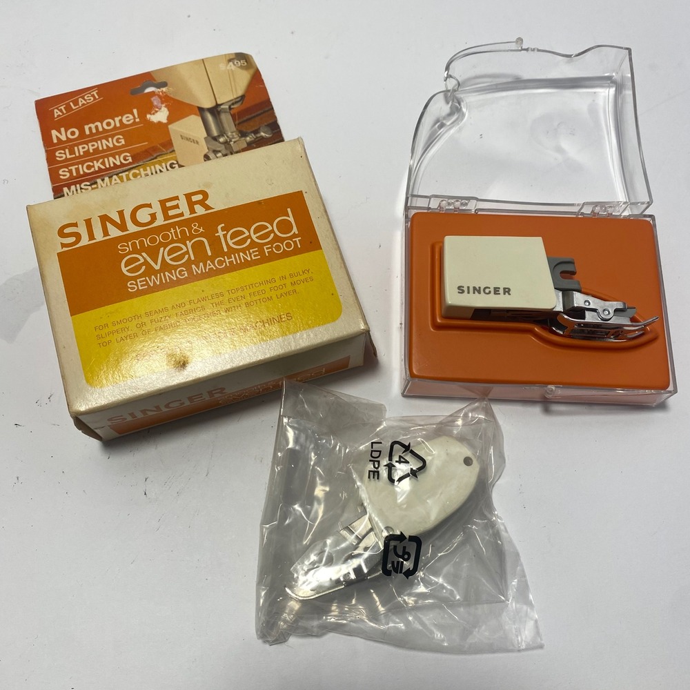 Singer Even Feed Walking Foot Slant Needle Machine Vintage Unknown Add'l Foot